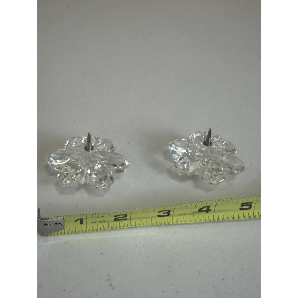 vintage swarovski Pin Top Candelstick‎ Lot Of 2
